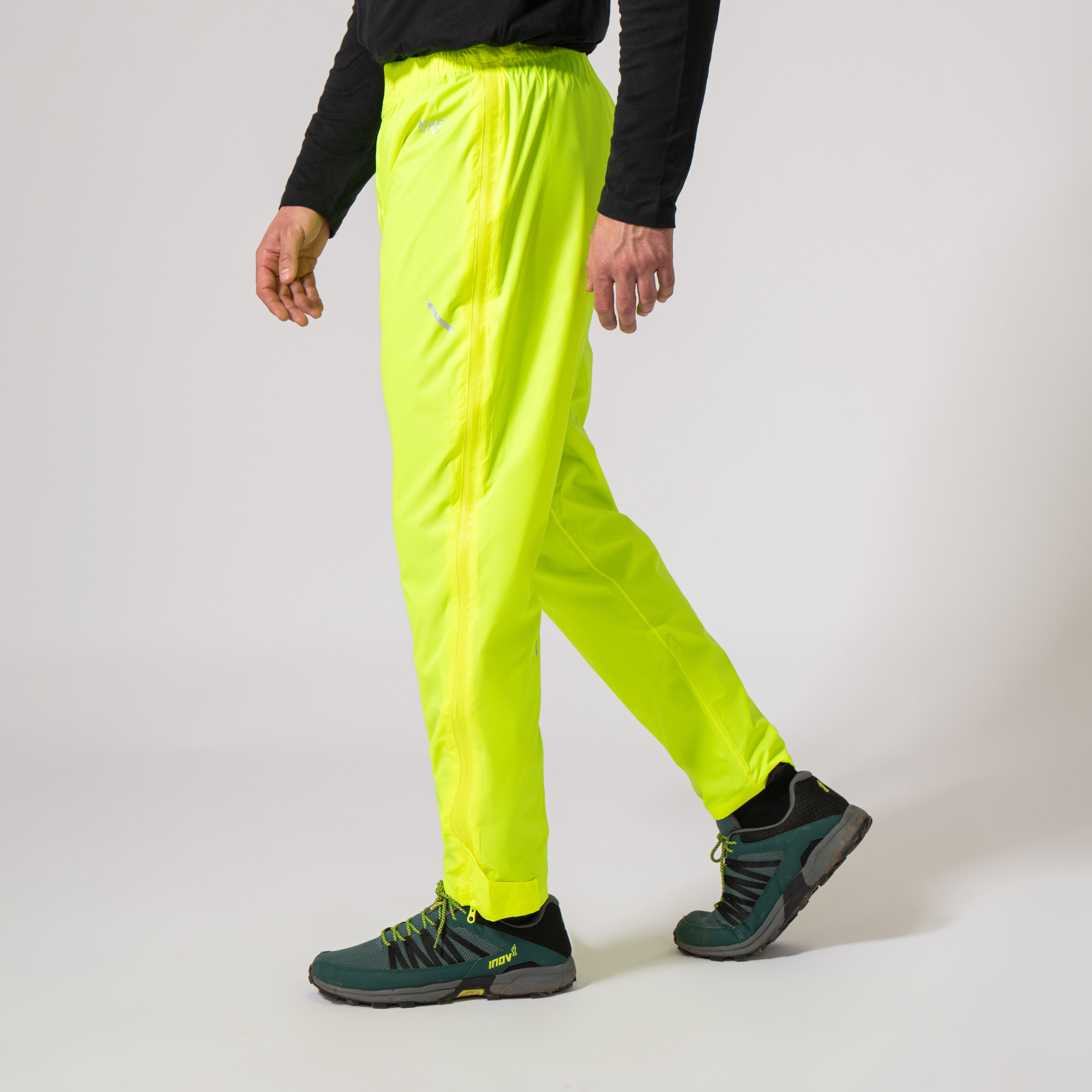 ★YEEL★ MULTI-ZIPPER NYLON PANTS Overpants Full Zip Packable Overpants - Neon Yellow – Mac in