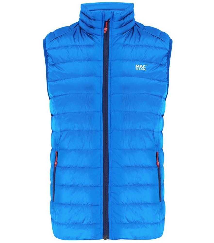 Alpine Mens Packable Down Vest Royal Blue Mac In A Sac Au