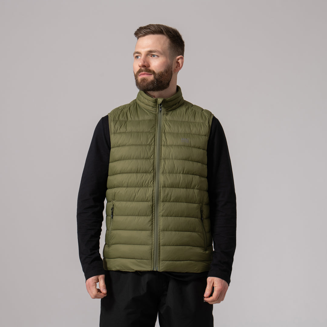 Synergy Men's Packable Vest - Khaki – Mac in a Sac AU