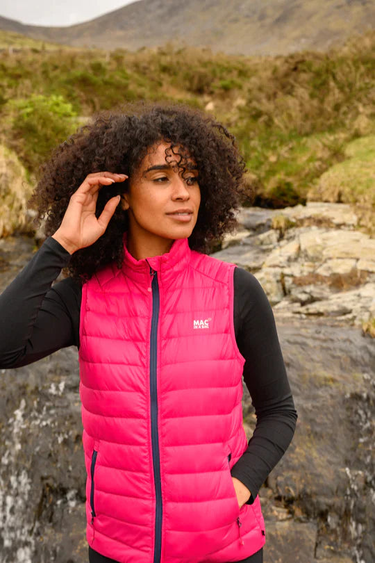 Packable top down gilet