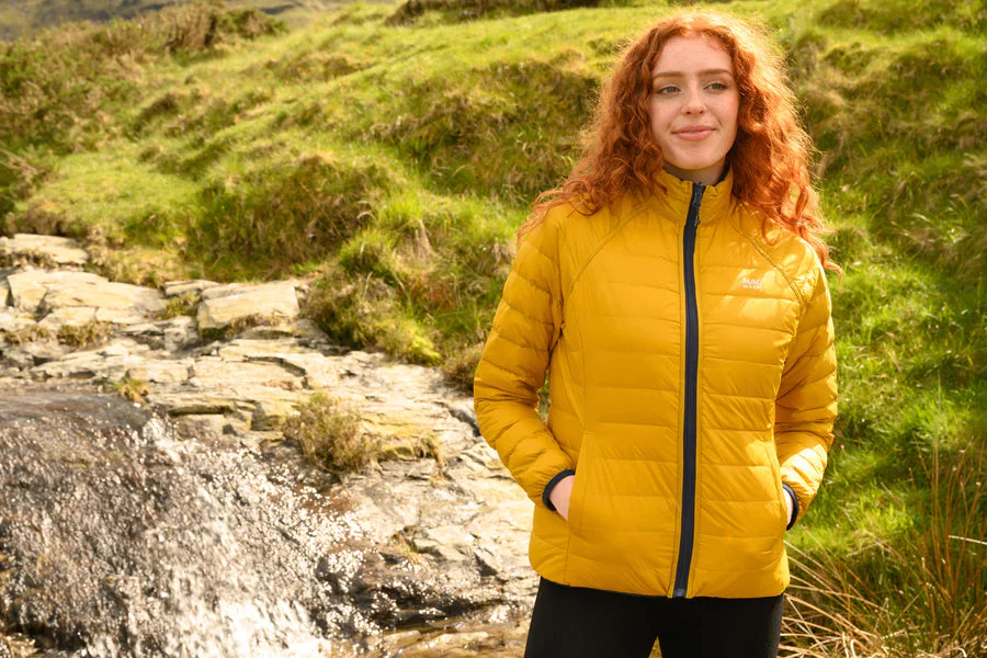 Mustard down jacket women's on sale