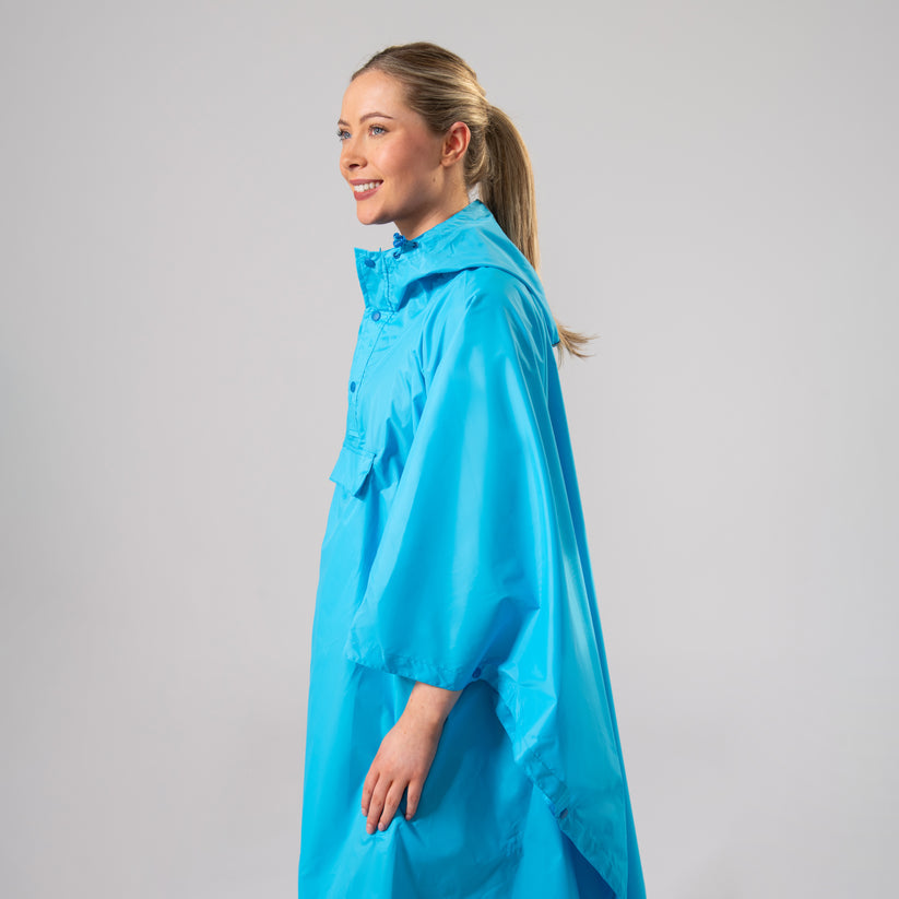 Poncho - Neon Blue