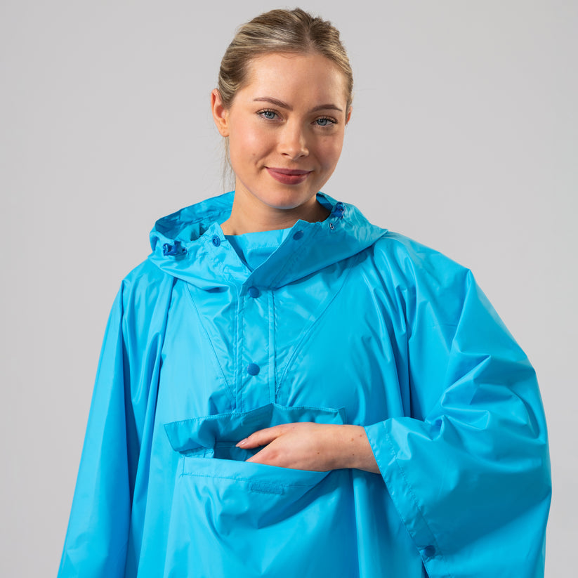 Poncho - Neon Blue