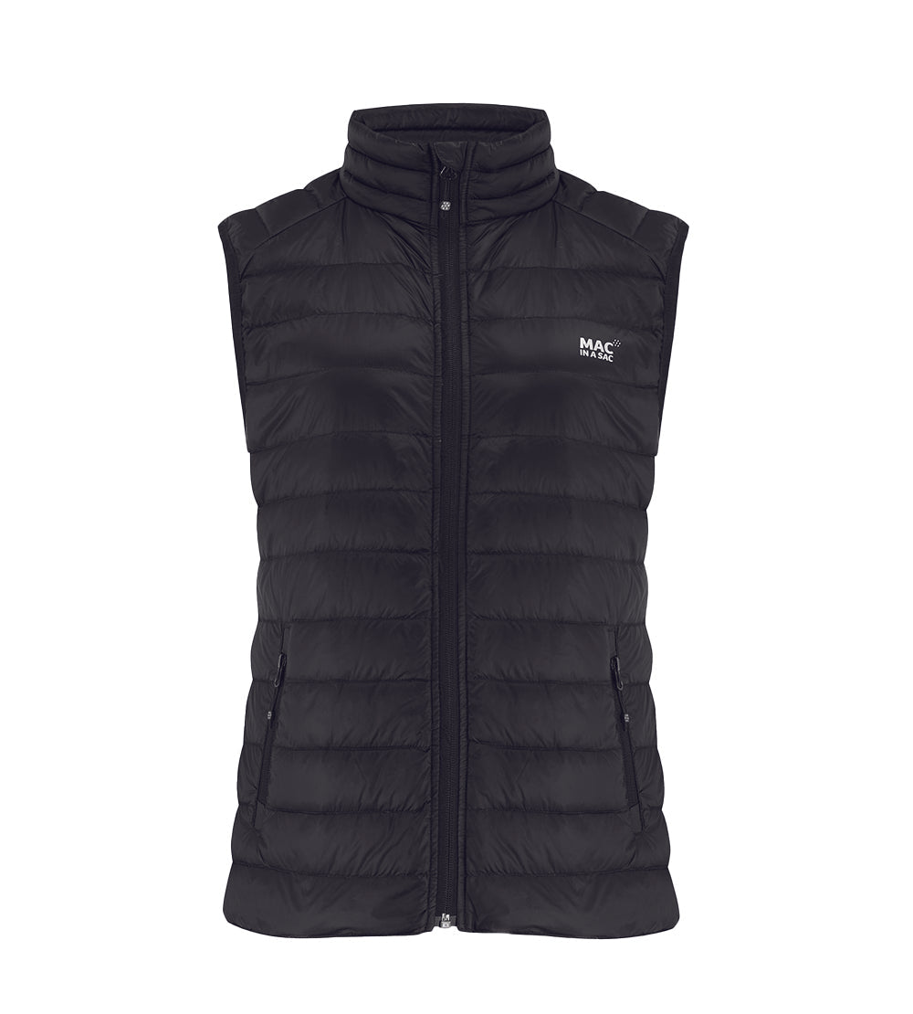 Alpine Ladies Packable Down Vest - Black