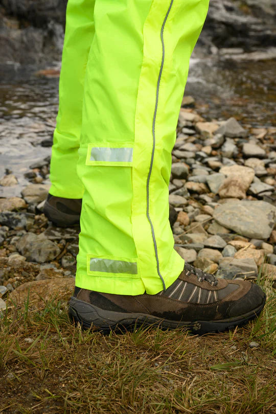 Waterproof Overpants Overpants Full Zip Packable Overpants - Neon Yellow – Mac in a Sac AU