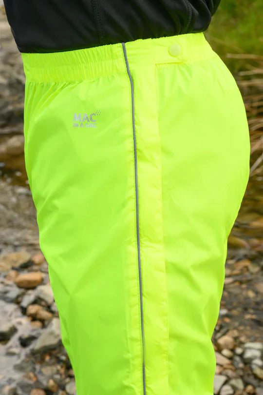 Waterproof Overpants Overpants Full Zip Packable Overpants - Neon Yellow – Mac in a Sac AU